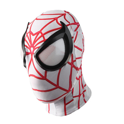 Comic White Spiderman Jumpsuits Costume Adult Halloween Bodysuit