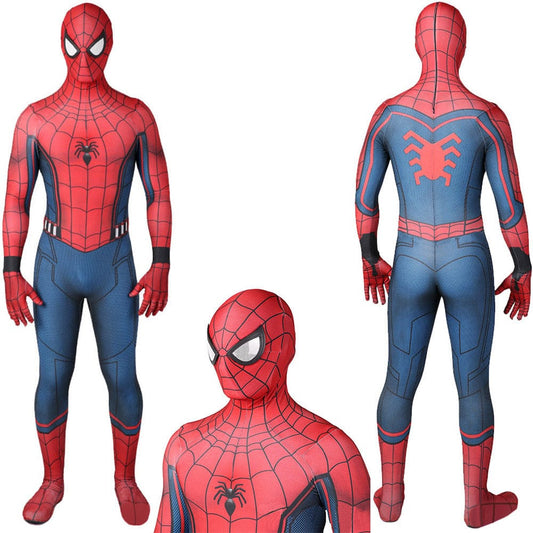 Spider man Homecoming Suit Jumpsuits Costume Adult Halloween Bodysuit