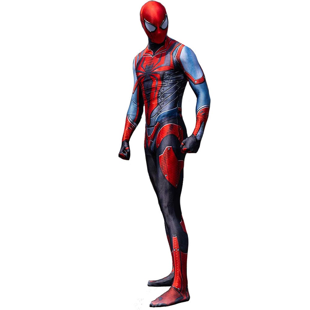 PS4 Scarlet Spider armor Spider man Jumpsuits Costume Adult Bodysuit