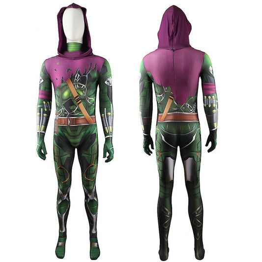 Spider-man No Way Home Green Goblin Hooded Jumpsuits Adult Bodysuit