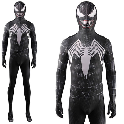 Upgraded Venom Spider-man Jumpsuits Costume Adult Halloween Bodysuit