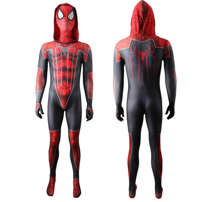 The Amazing Spider-man Hooded Jumpsuits Cosplay Costume Adult Bodysuit