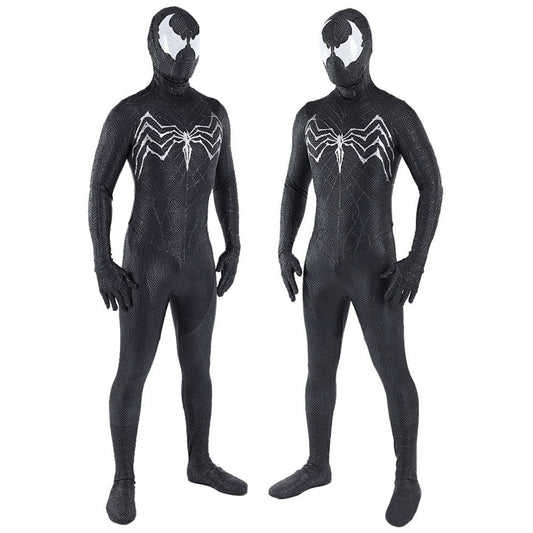 Black Venom Spider man New Jumpsuits Cosplay Costume Adult Bodysuit