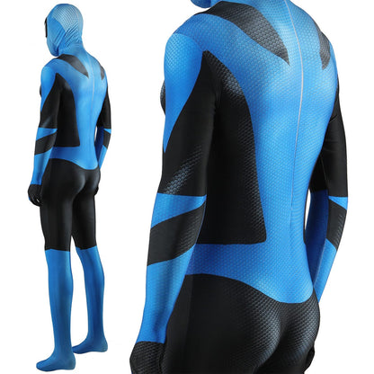 The Blue Lantern Spider-man Jumpsuits Cosplay Costume Adult Bodysuit
