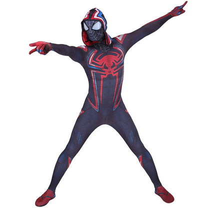 Miles Morales 2099 PS5 Spiderman Jumpsuits Costume Adult Bodysuit