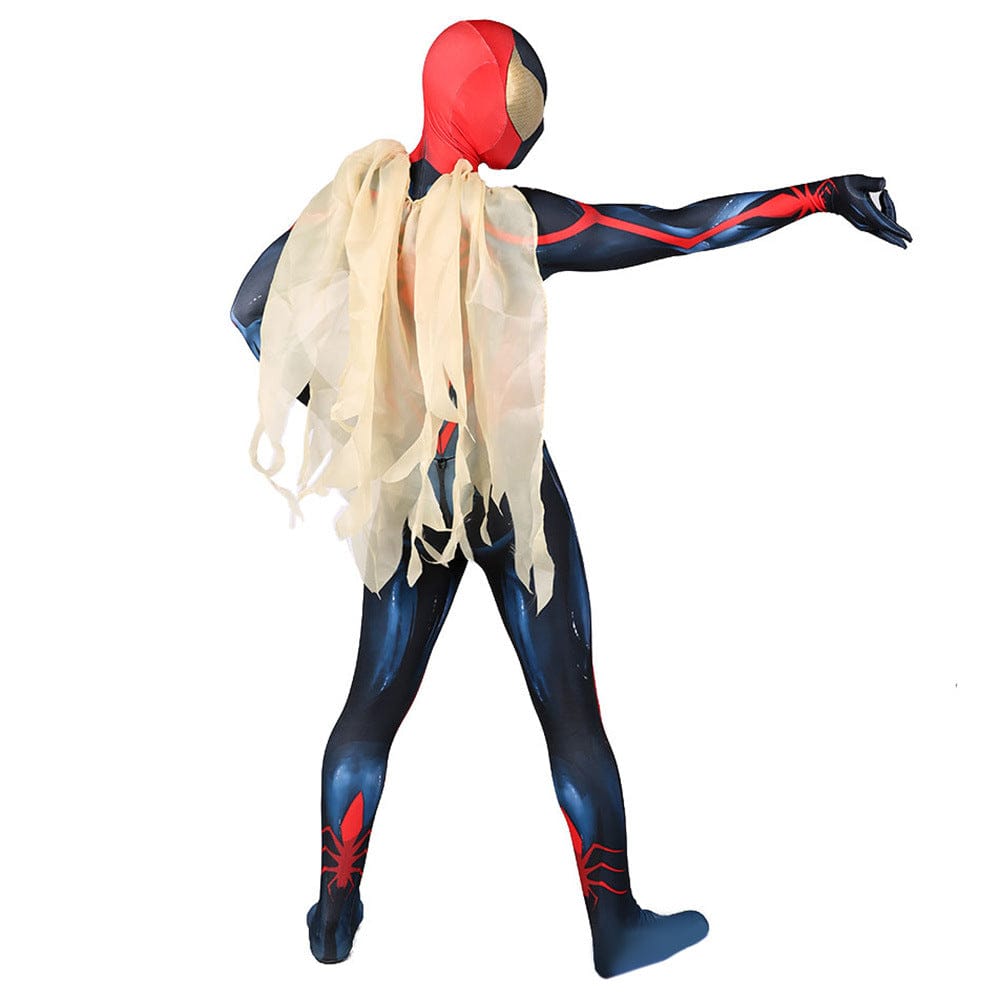 Unlimited Spider Man Jumpsuits with Cloak Costume Adult Bodysuit