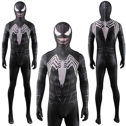 Upgraded Venom Spider-man Jumpsuits Costume Adult Halloween Bodysuit