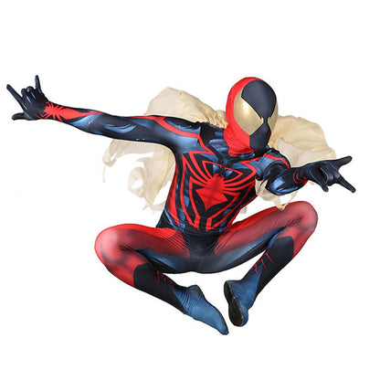 Unlimited Spider Man Jumpsuits with Cloak Costume Adult Bodysuit