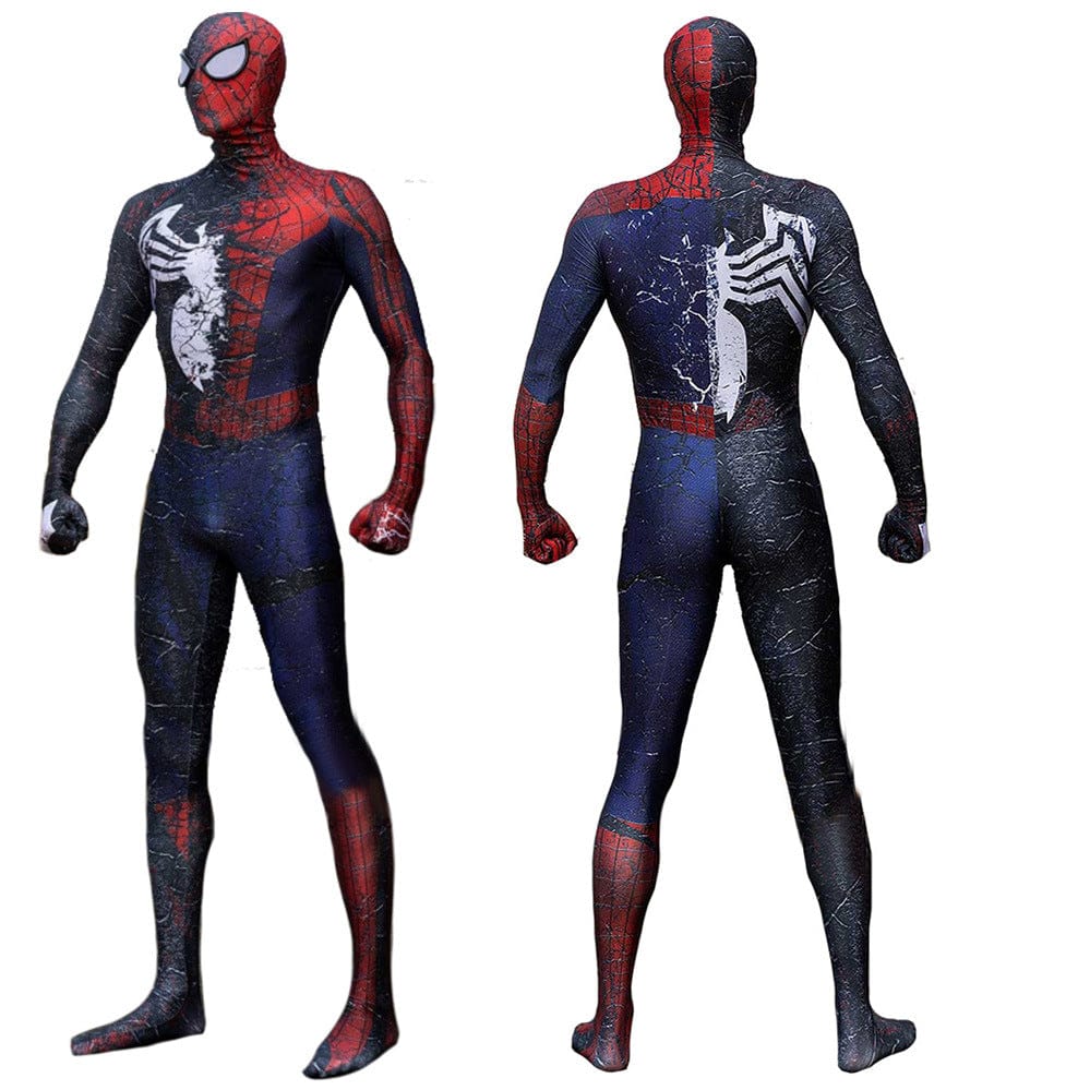 The Amazing Spider-man 2 Venom Jumpsuits Cosplay Costume Adult Bodysuit