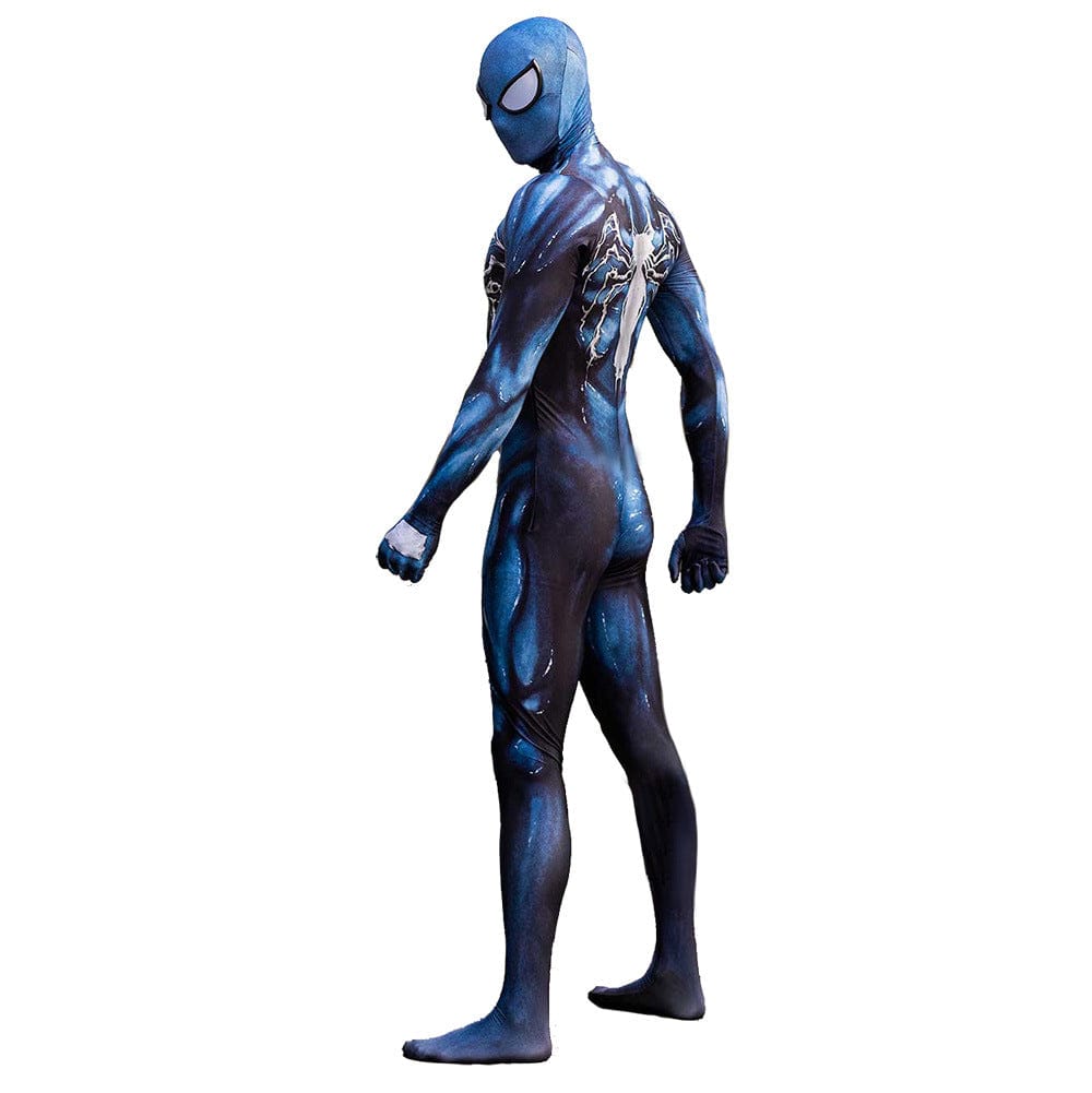 Symbiote Venom Spider man Blue Jumpsuits Costume Adult Bodysuit