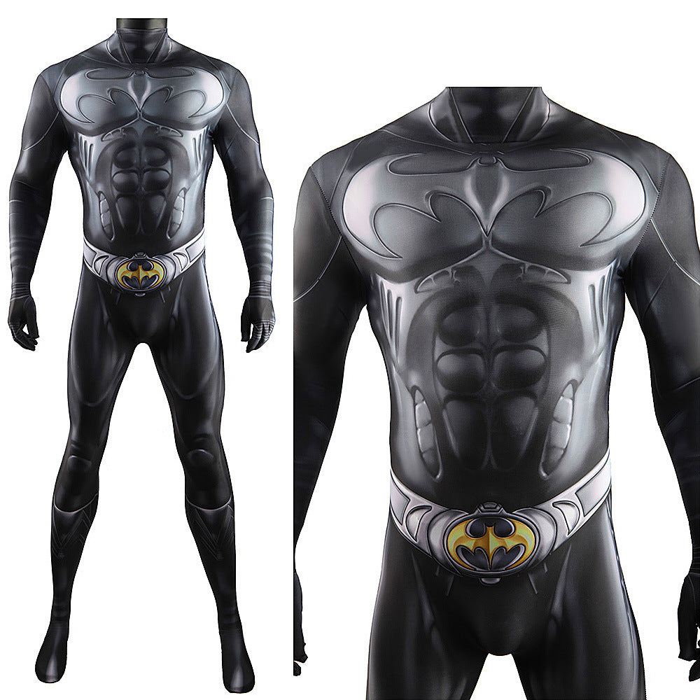 Batman Forever Sonar Suit Batsuit Jumpsuits Costume Adult Bodysuit