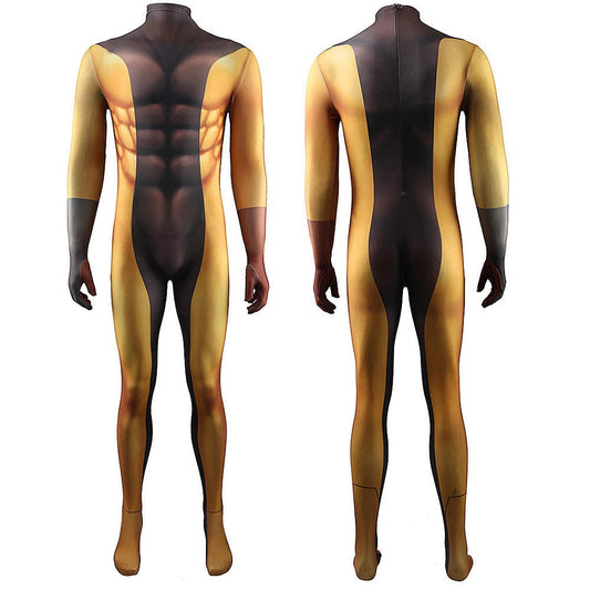 Fang Wolverine Muscle Suit Jumpsuits Cosplay Costume Adult Bodysuit