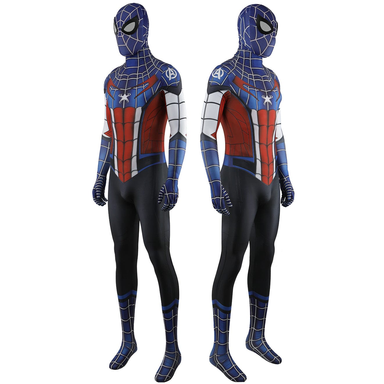 Captain America Spiderman Homecoming Jumpsuits Costume Adult Bodysuit