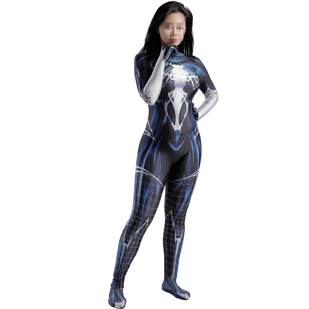 She Venom 2022 Spider man Symbioted Jumpsuits Costume Adult Bodysuit