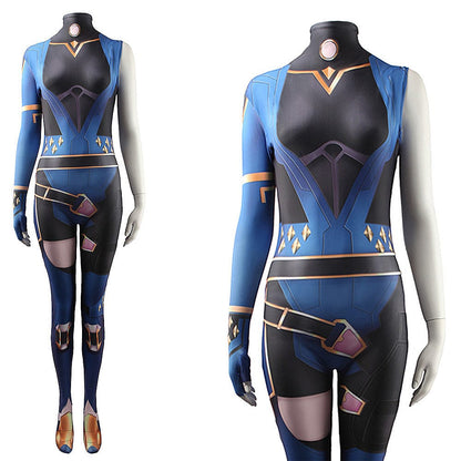 Game Valorant Reyna Jumpsuits Cosplay Costume Adult Halloween Bodysuit