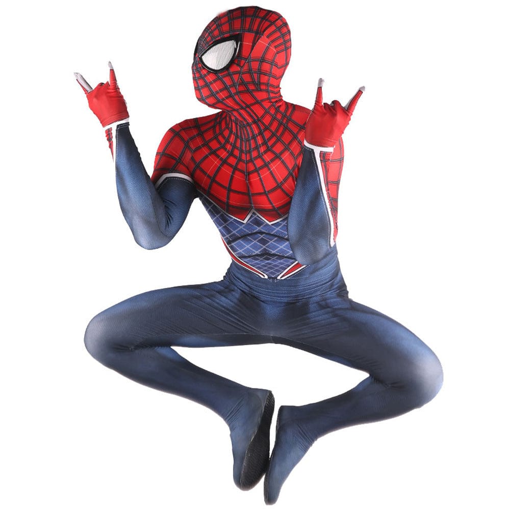 Punk Spider Man Suit PS4 Jumpsuits Cosplay Costume Adult Bodysuit