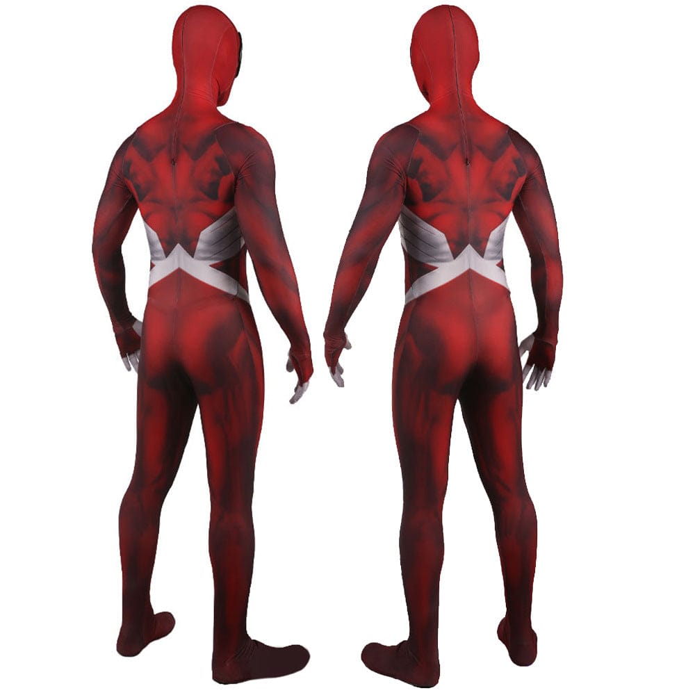 Red Venom Spider man Jumpsuits Costume Adult Halloween Bodysuit