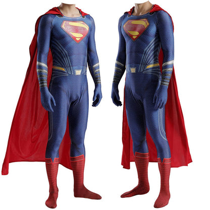 Man of Steel 2 Superman Clark Kent Jumpsuits Costume Adult Bodysuit