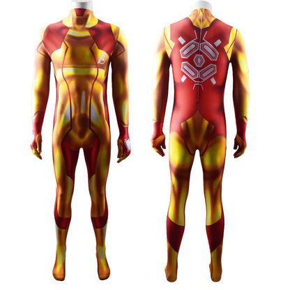 Metroid Samus Aran Jumpsuits Cosplay Costume Adult Halloween Bodysuit