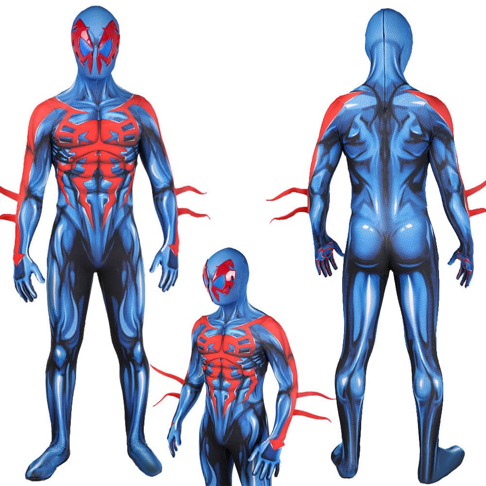 2099 Ultimate Spider man Jumpsuits Cosplay Costume Adult Bodysuit