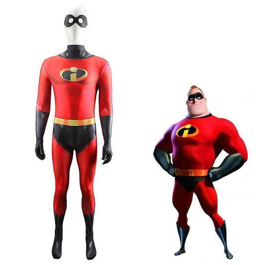 The Incredibles Jumpsuit Cosplay Costume Adult Halloween Bodysuit