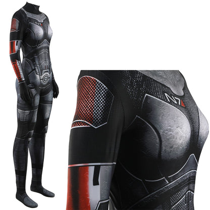 FemShep Shepard N7 Armor Jumpsuits Cosplay Costume Adult Bodysuit