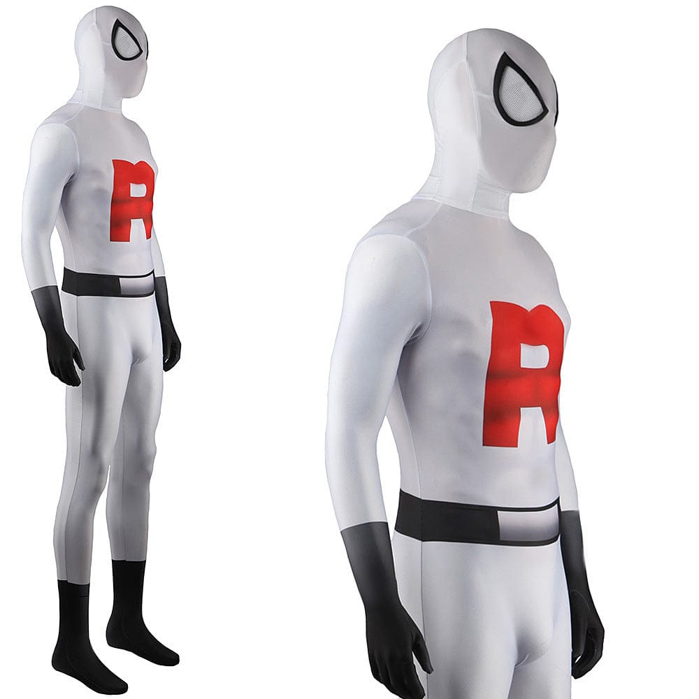 Team Rocket Spider-Man Jumpsuits Costume Adult Halloween Bodysuit