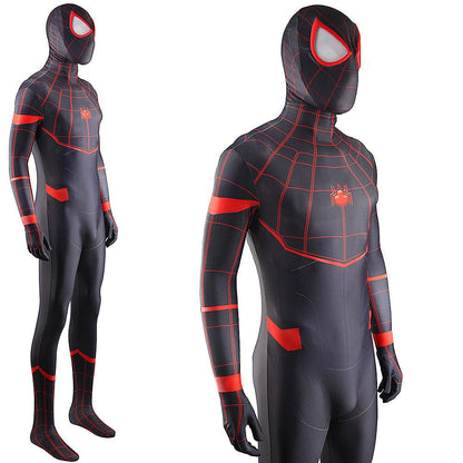 Miles Morales Homecoming Spider-man Jumpsuits Adult Halloween Bodysuit