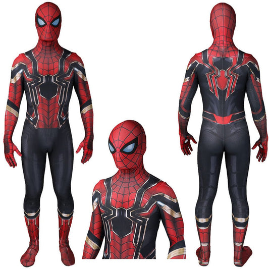 Iron Spider Spider Man New Jumpsuits Costume Adult Halloween Bodysuit