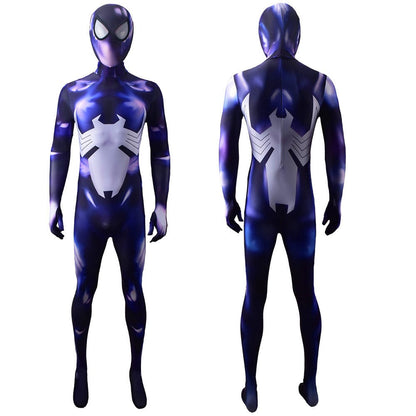 Venom Spider Man Symbiote Purple Jumpsuits Costume Adult Bodysuit