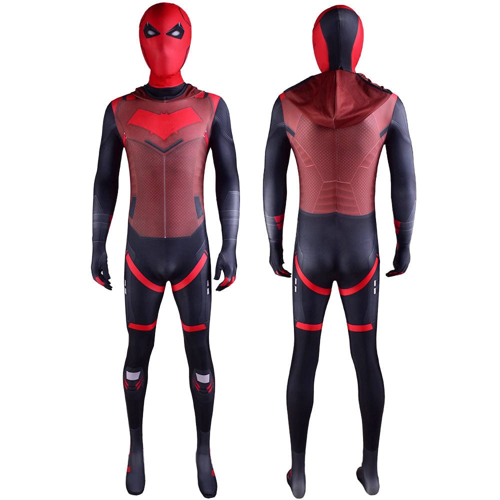 Gotham Knights Jason Todd Red Hood Jumpsuits Costume Adult Bodysuit