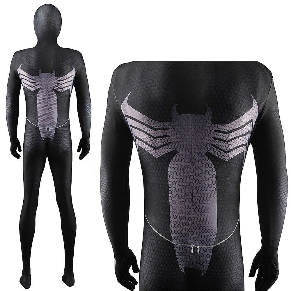 Spider Man 3 Black Ver3 Jumpsuits Cosplay Costume Adult Bodysuit