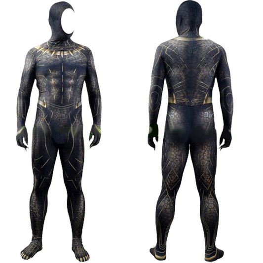 Upgraded Black Panther Erik Killmonger Jumpsuits Costume Adult Bodysuit