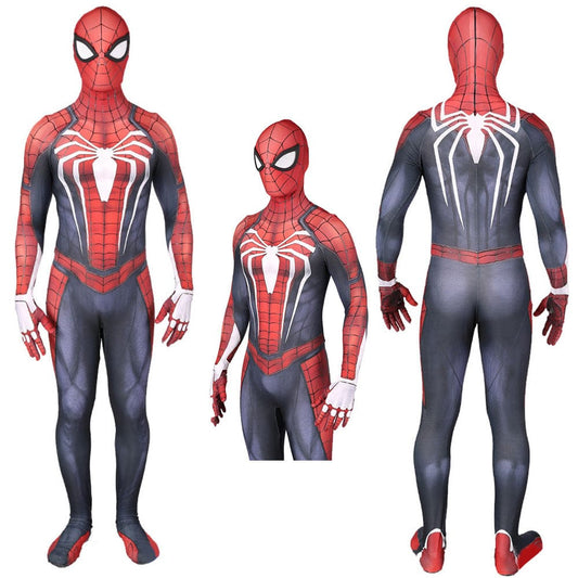 Spider man PS4 Peter Parker Jumpsuits Cosplay Costume Adult Bodysuit