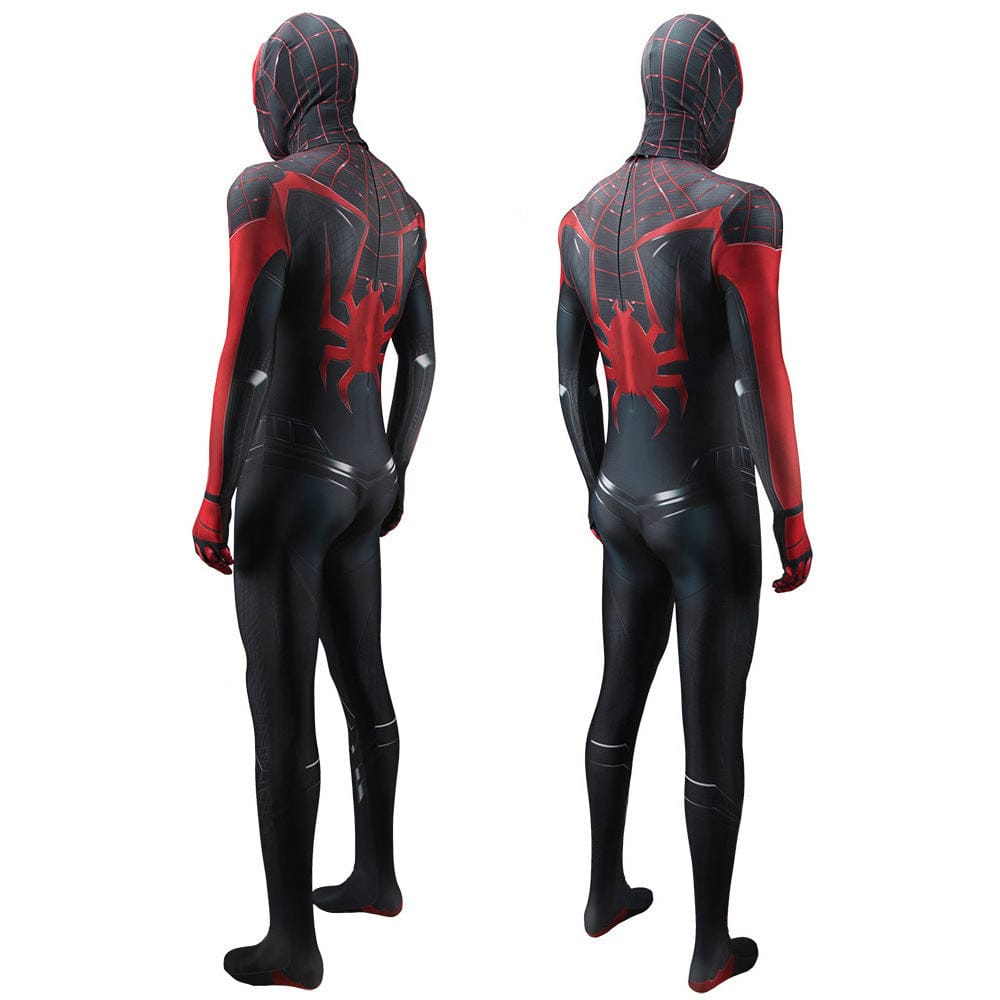 Spiderman ps5 2 Miles Morales Jumpsuit Costume Adult Halloween Bodysuit