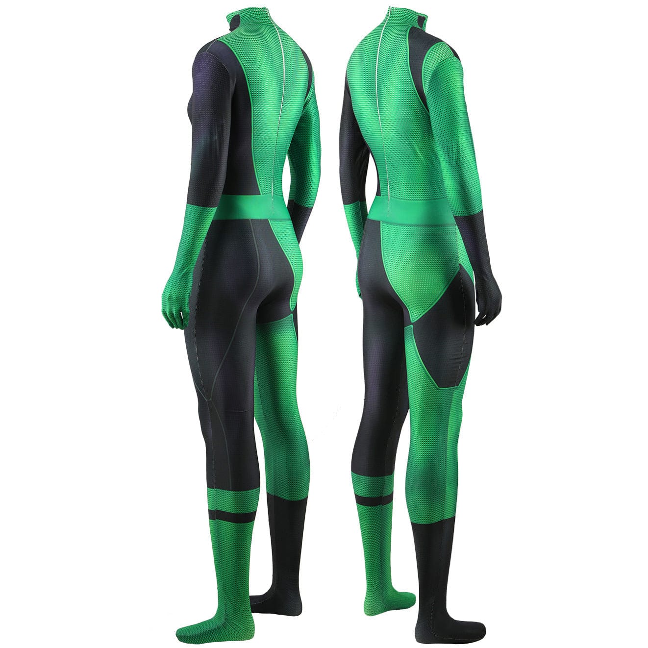 Kim Possible Shego Jumpsuits Cosplay Costume Adult Halloween Bodysuit