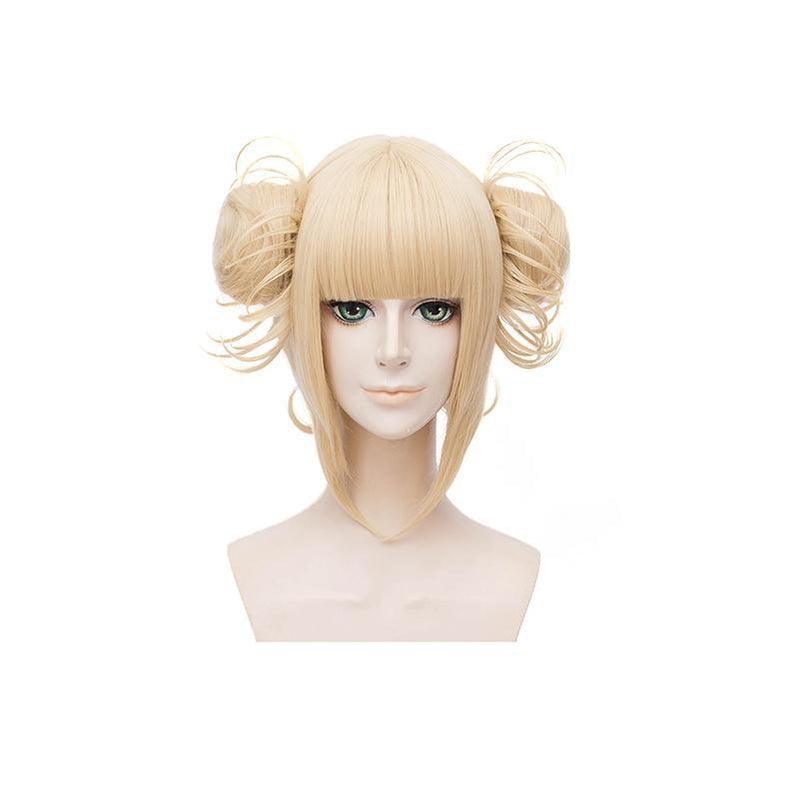 anime my hero academia himiko toga cosplay wigs short blonde wig