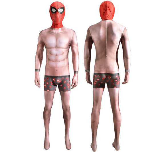PS4 Undies Spider-Man Jumpsuits Costume Adult Halloween Bodysuit