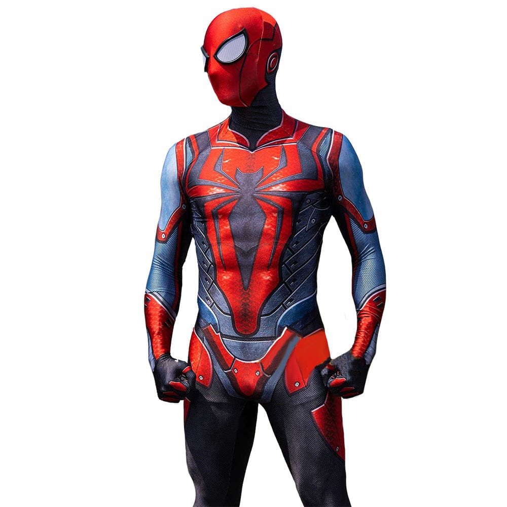PS4 Scarlet Spider armor Spider man Jumpsuits Costume Adult Bodysuit