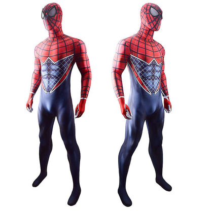PS4 Punk Spider man Jumpsuits Cosplay Costume Adult Halloween Bodysuit