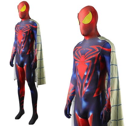 Bluture Superman Spider-man Jumpsuits Costume Adult Halloween Bodysuit