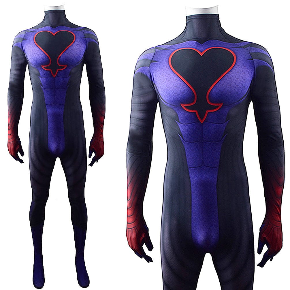 Kingdom Hearts Replica Riku Jumpsuits Costume Adult Halloween Bodysuit