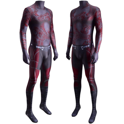 Guardians of Galaxy GOTG Drax the Destroyer Jumpsuits Costume Adult Bodysuit
