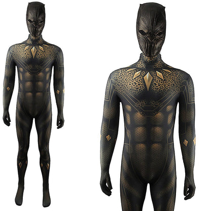 Black Panther Erik Killmonger Jumpsuits Costume Adult Halloween Bodysuit