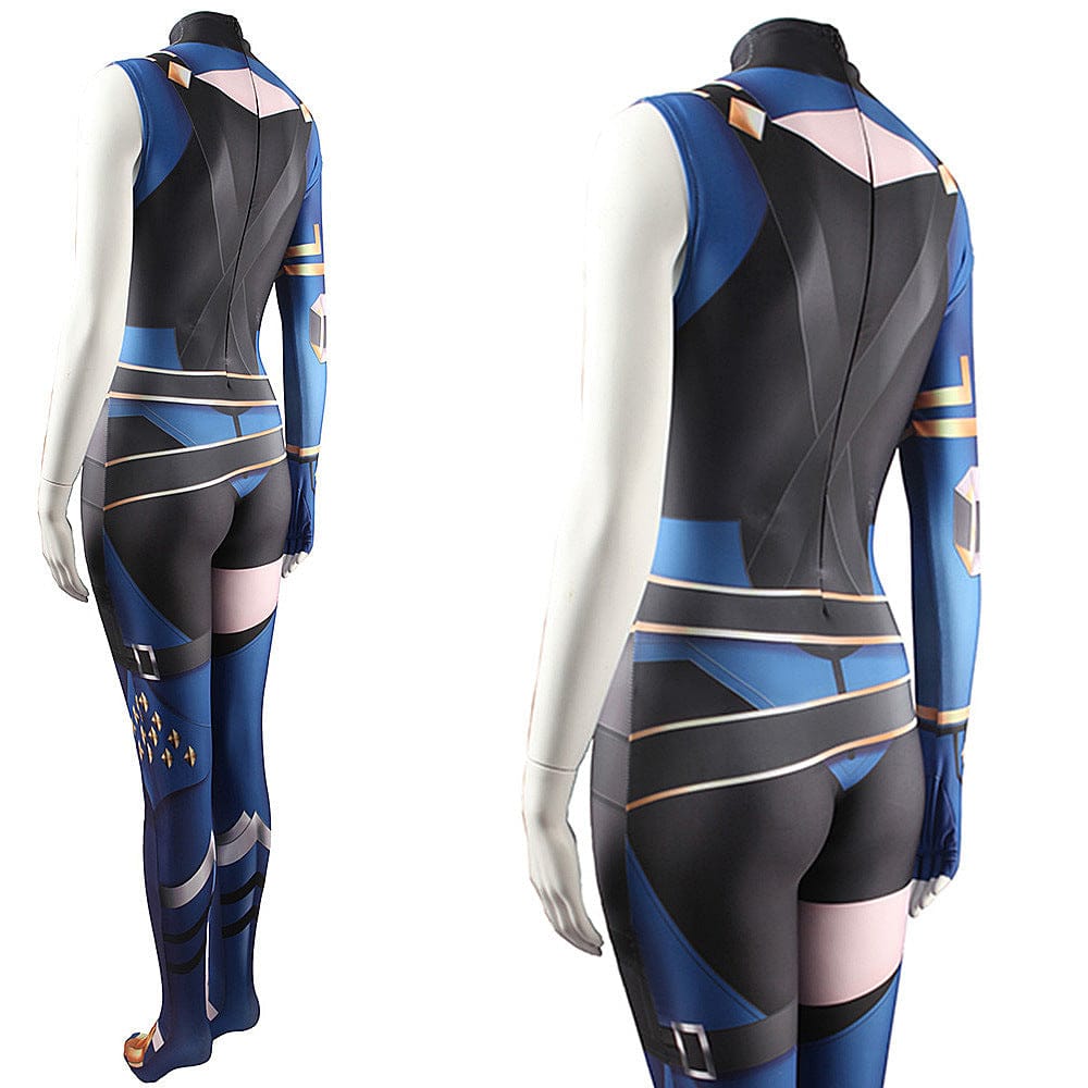 Game Valorant Reyna Jumpsuits Cosplay Costume Adult Halloween Bodysuit