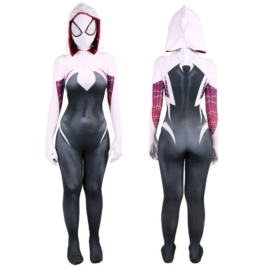 Spider Man Gwen Stacy Suit New Jumpsuits Costume Adult Bodysuit