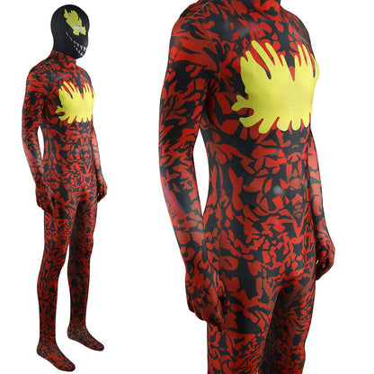 Spider-man Carnage Suit Jumpsuits Costume Adult Halloween Bodysuit