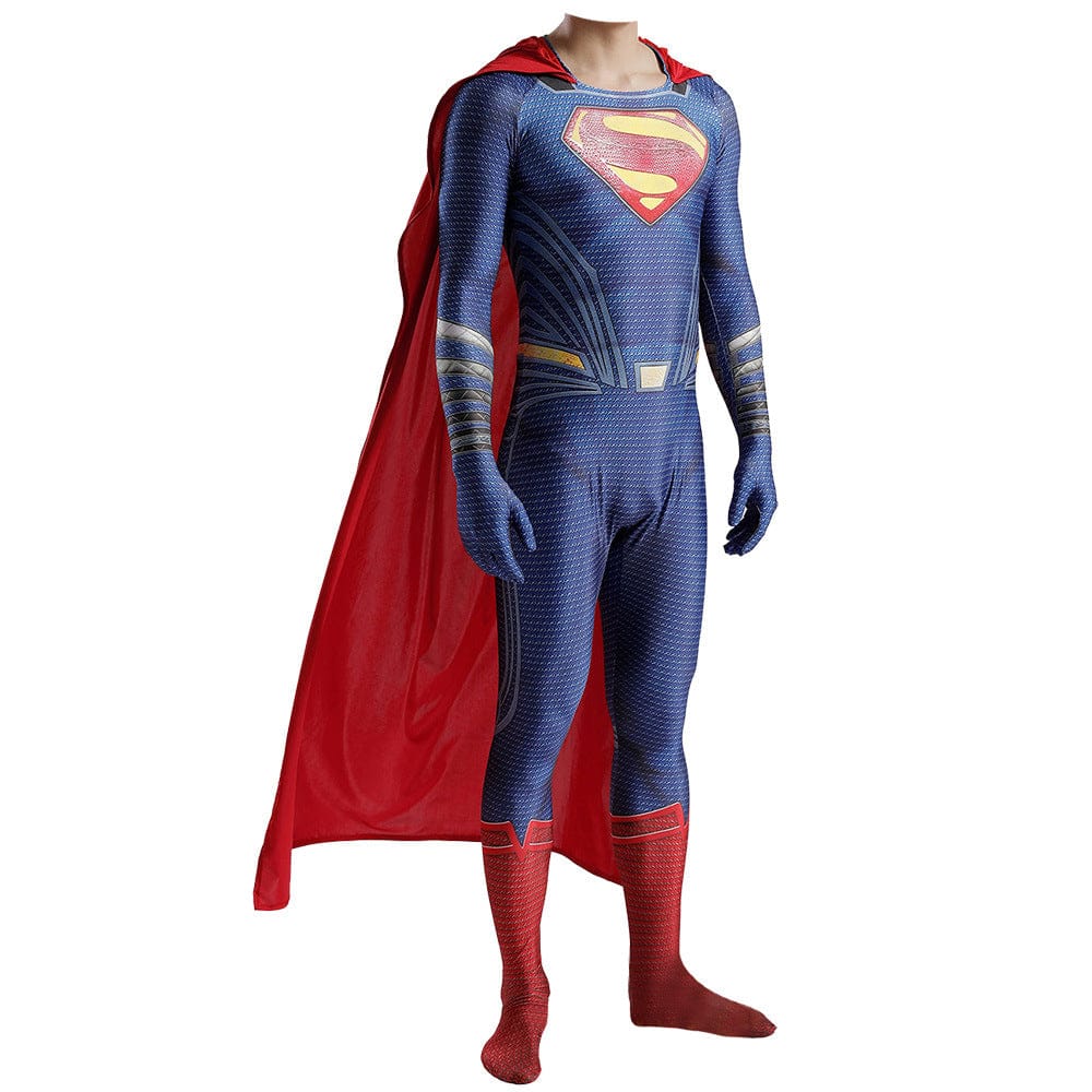 Man of Steel 2 Superman Clark Kent Jumpsuits Costume Adult Bodysuit