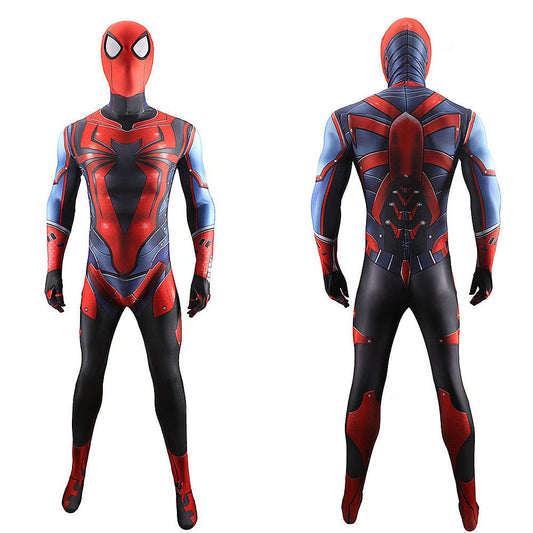 PS5 Miles Morales Spider Man Jumpsuit Costume Adult Halloween Bodysuit