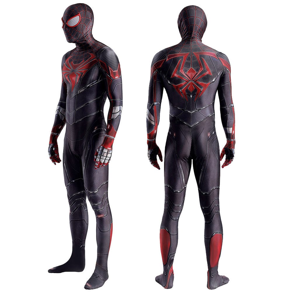 Miles Morales Spider-Man Advanced Tech Suit Jumpsuits Costume Adult Bodysuit